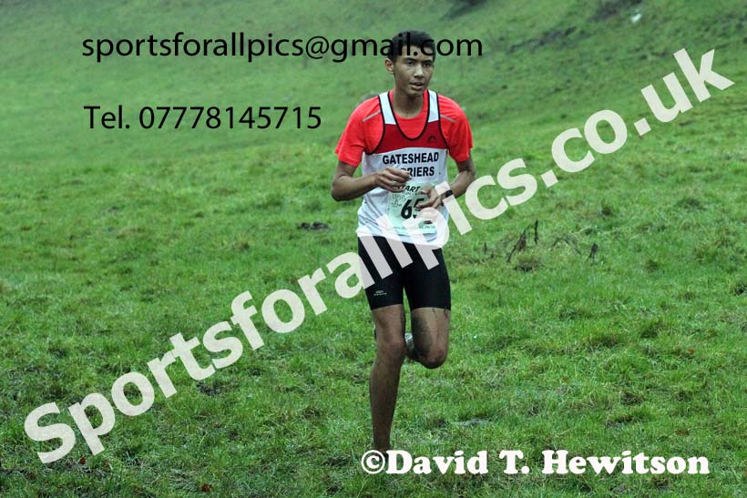Boys under-15s, NECAA Junior Cross Country Relays, Thornley Farm, Peterlee, Saturday, December 12th. Photo: David T. Hewitson/Sports for All Pics
